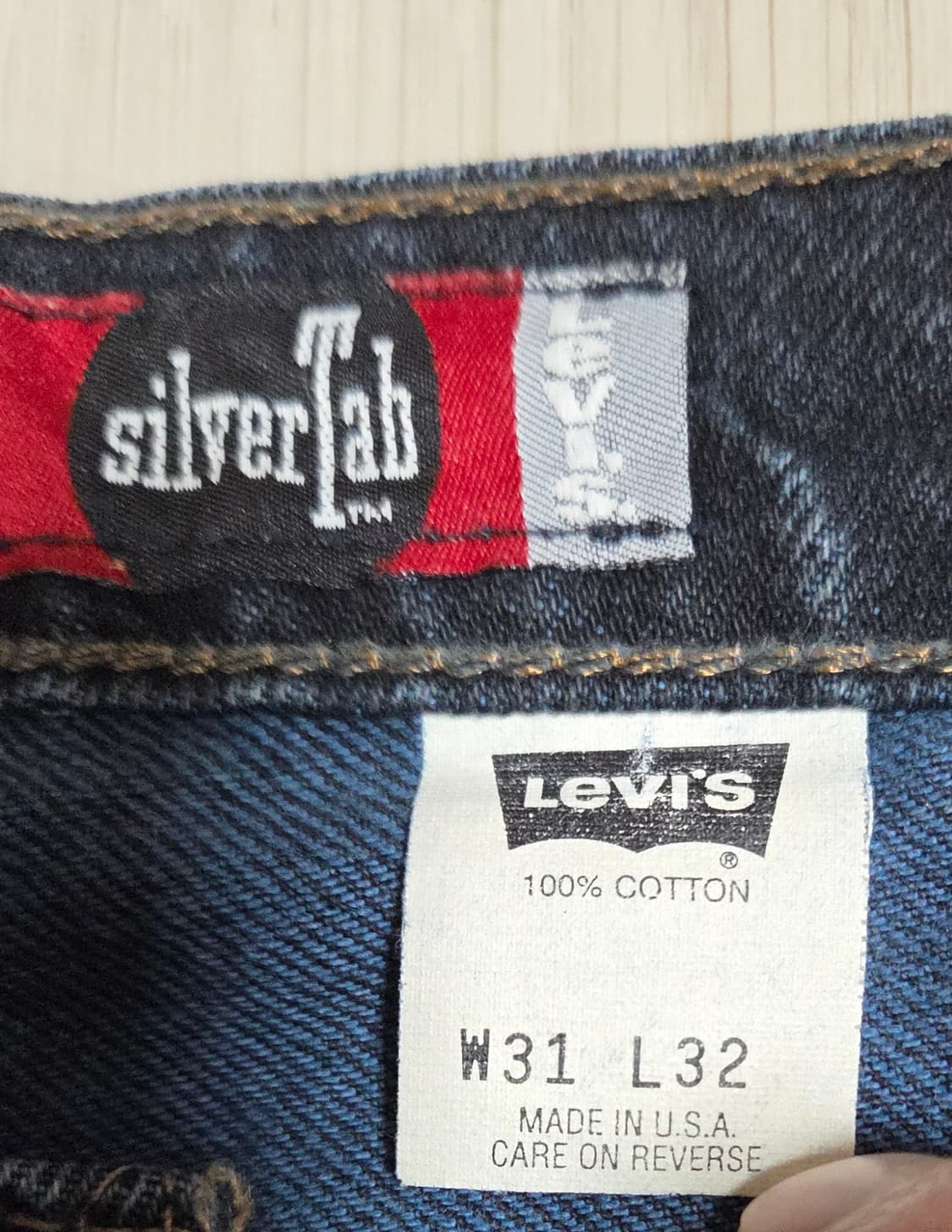 (착샷) 리바이스 90s USA 실버탭 루즈 데님  상품이미지3