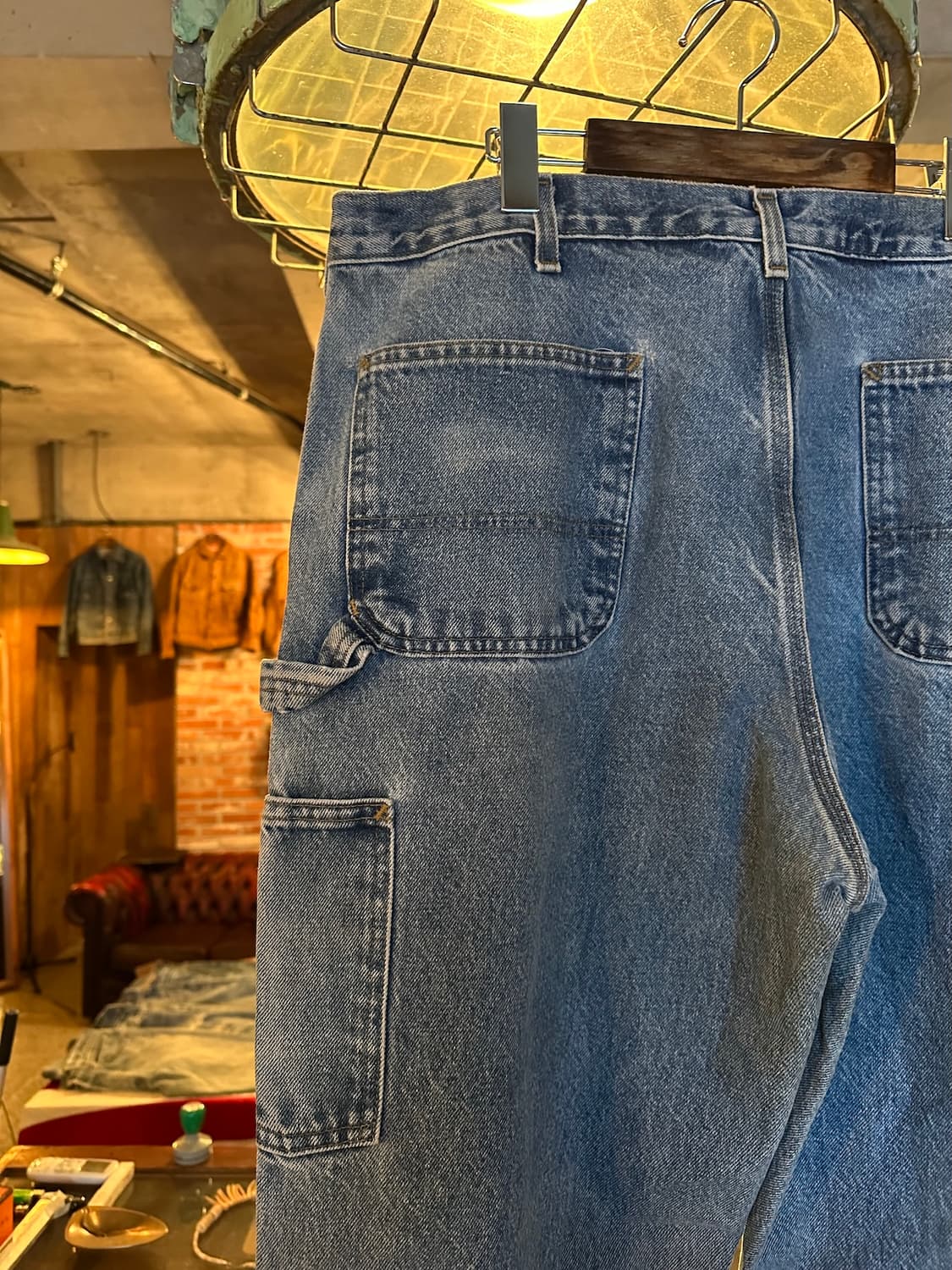 칼하트 데님 싱글니 워크 팬츠 상품이미지5