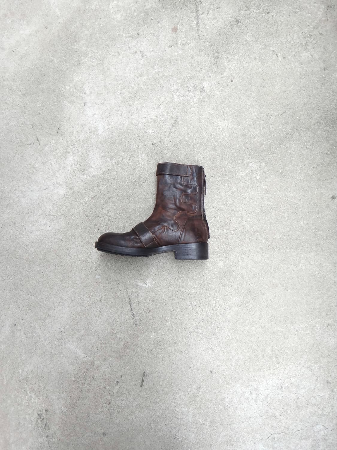 VERO CUOIO buckle leather middle boots  상품이미지6