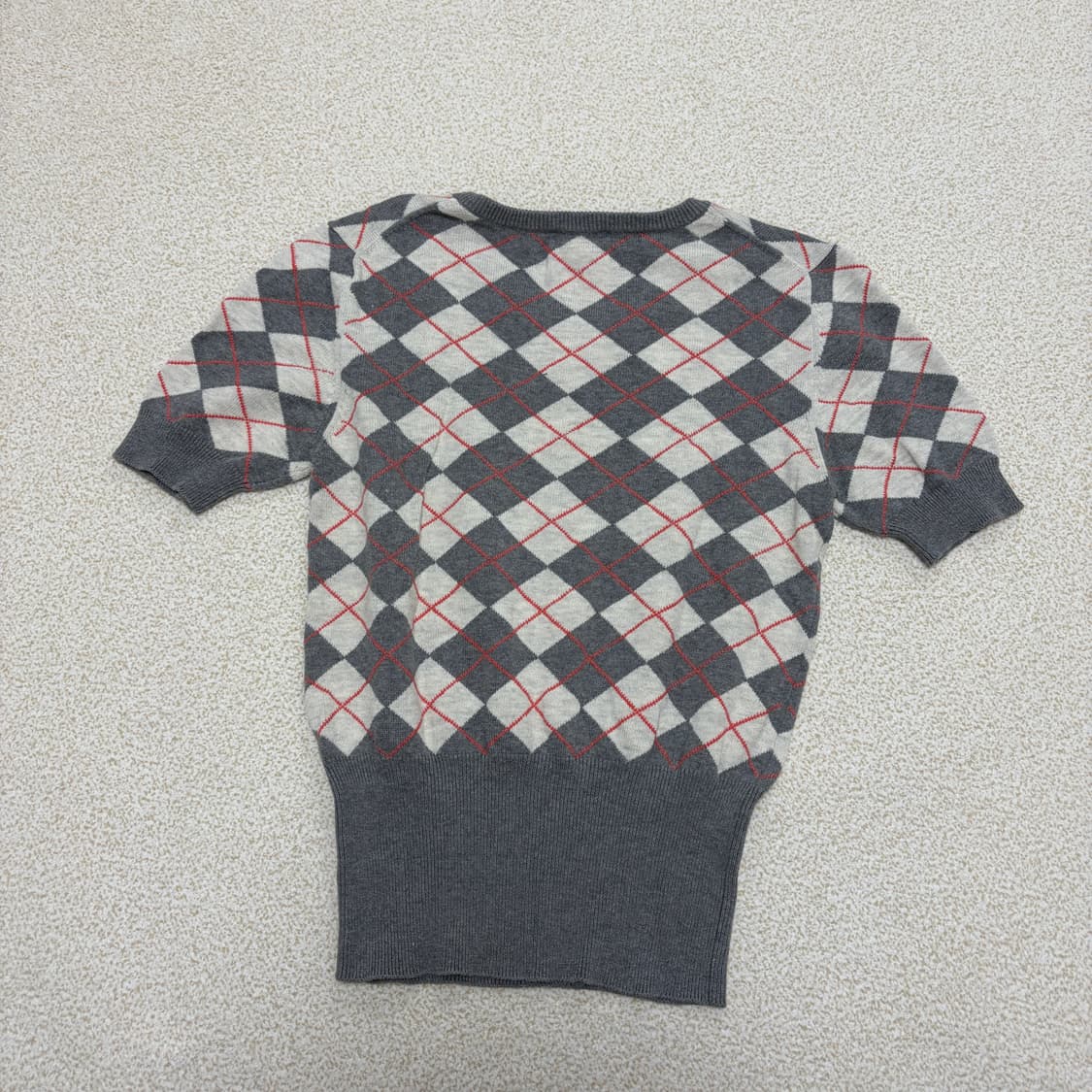 비비안웨스트우드 아가일 반팔 니트 상품이미지4