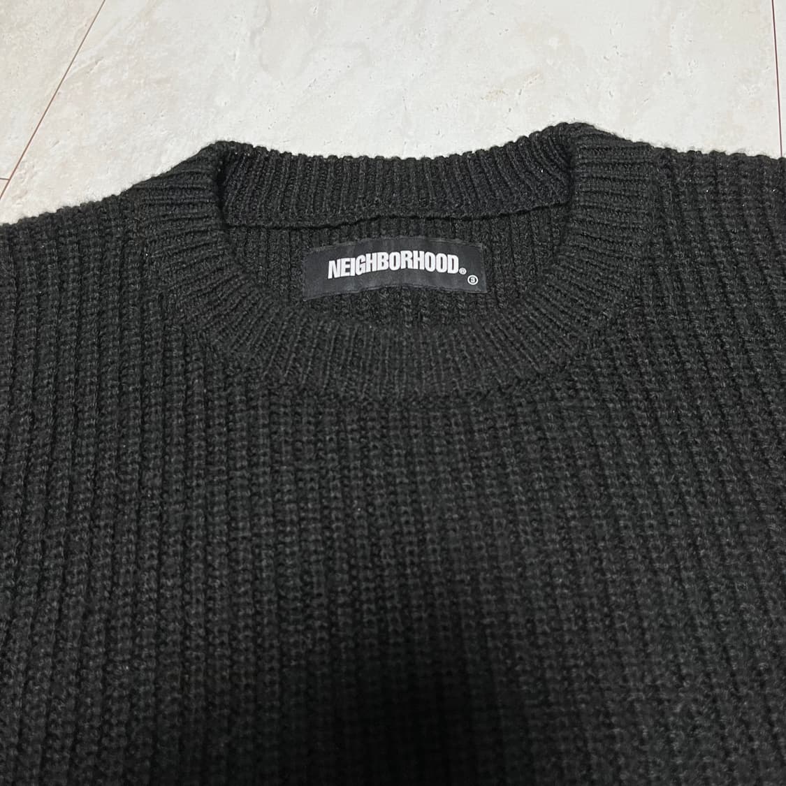 네이버후드 NEIGHBORHOOD 21AW 크루넥 니트 오버핏 M사이즈 상품이미지2