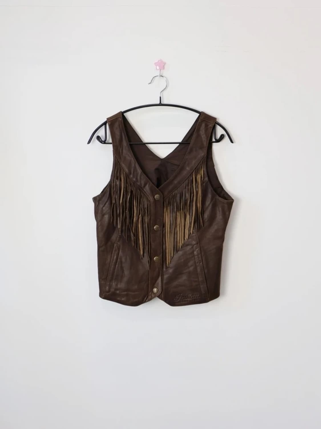 Indian Motorcycle Leather Fringe Vest 상품이미지1