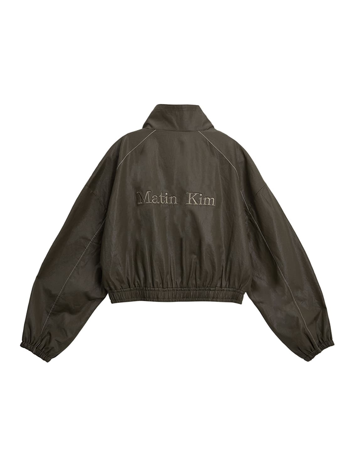 마뗑킴 크롭 봄버 자켓 (카키) 상품이미지2