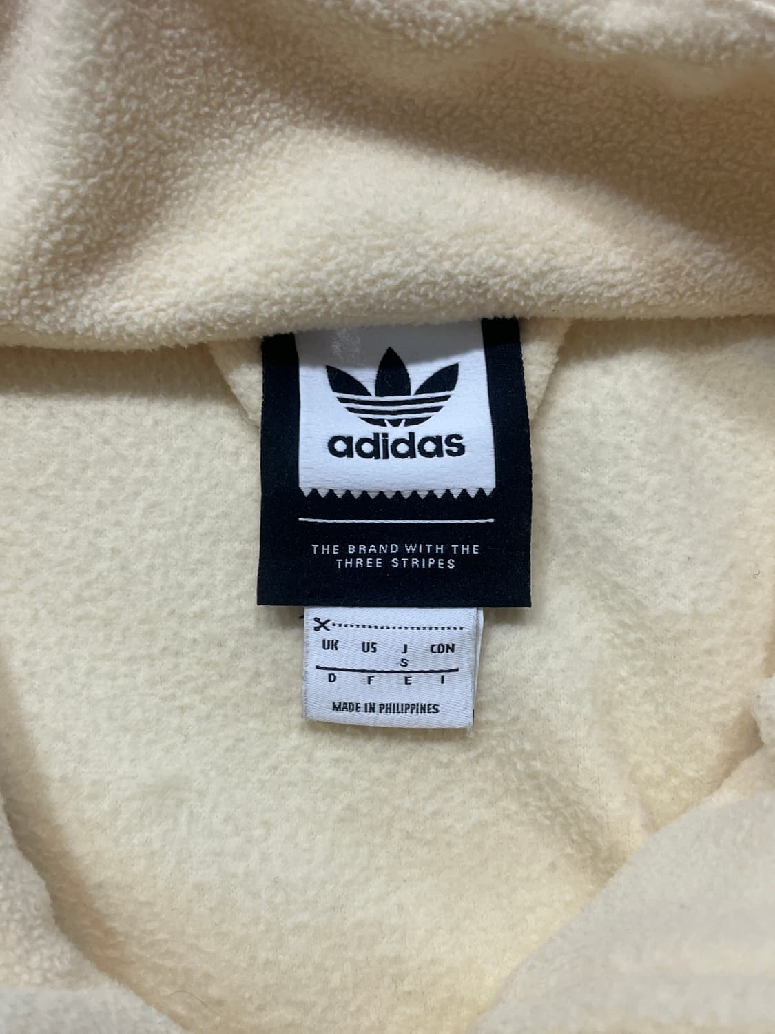 아디다스 연노랑 연보라 삼선 플리스 후리스 상품이미지2