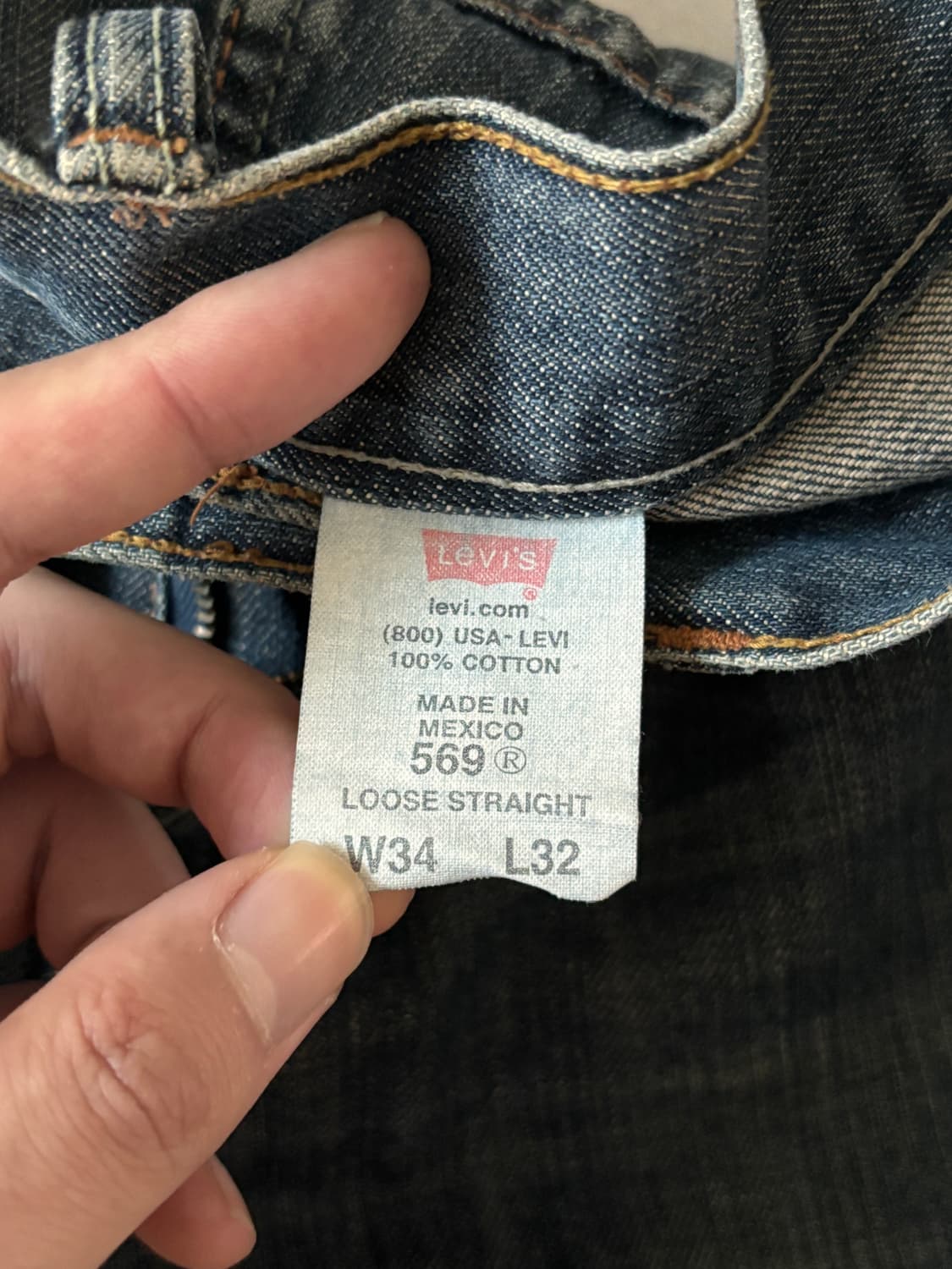 더티 페이드 끝판왕 / Levi’s 569 / 34x32 상품이미지4