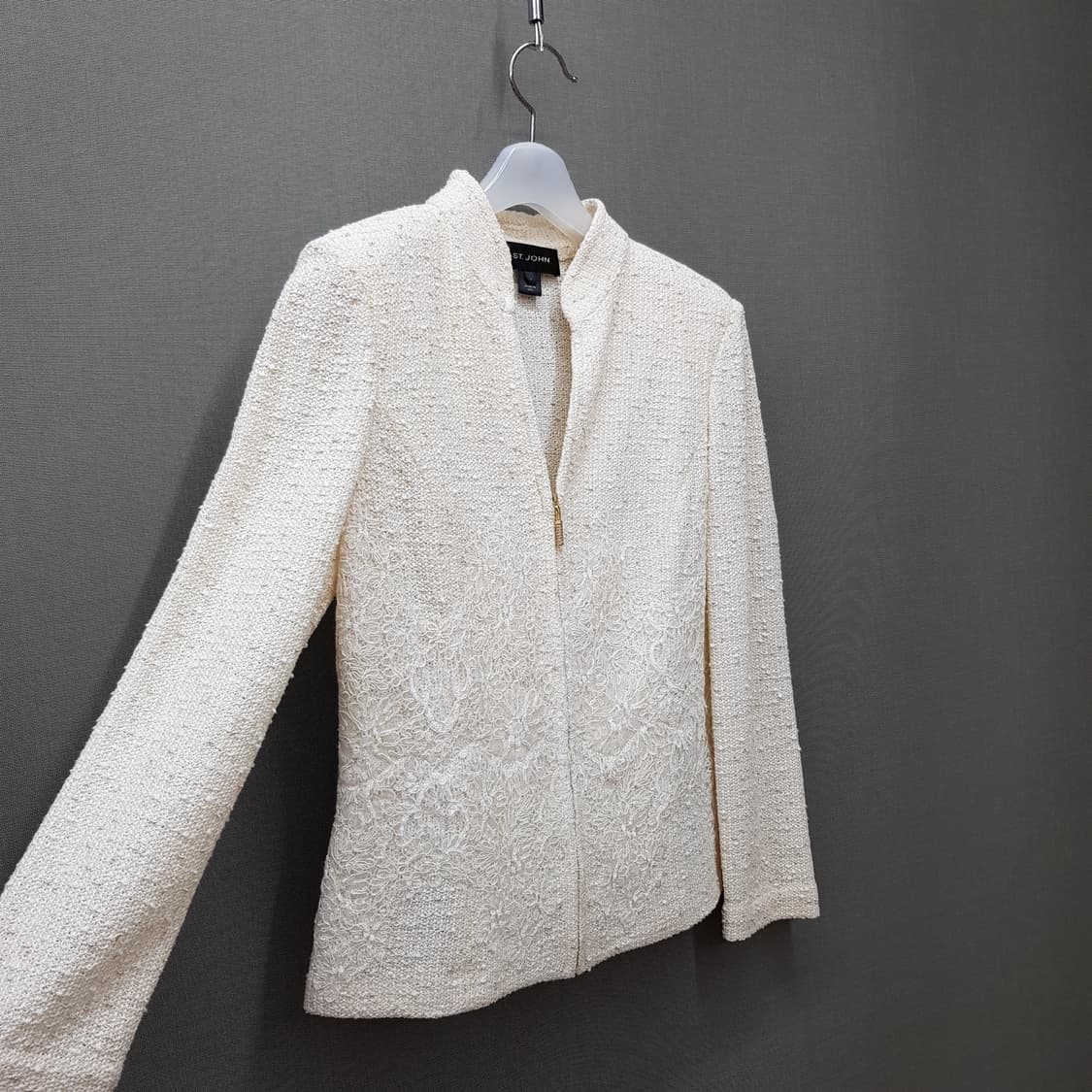 세인트존 STJOHN 부클 니트 자켓  스커트 투피스 세트 4.6사이즈 상품이미지3