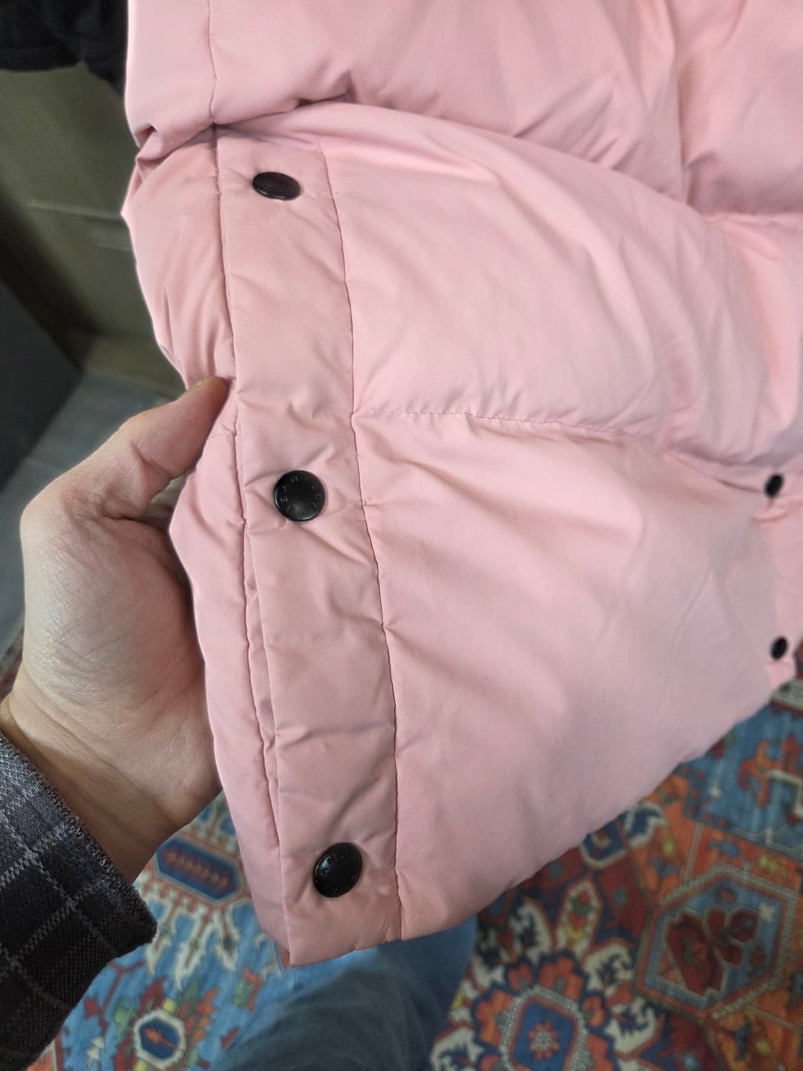 빈폴스포츠 슈퍼다운 롱패딩 95 핑크 상품이미지3