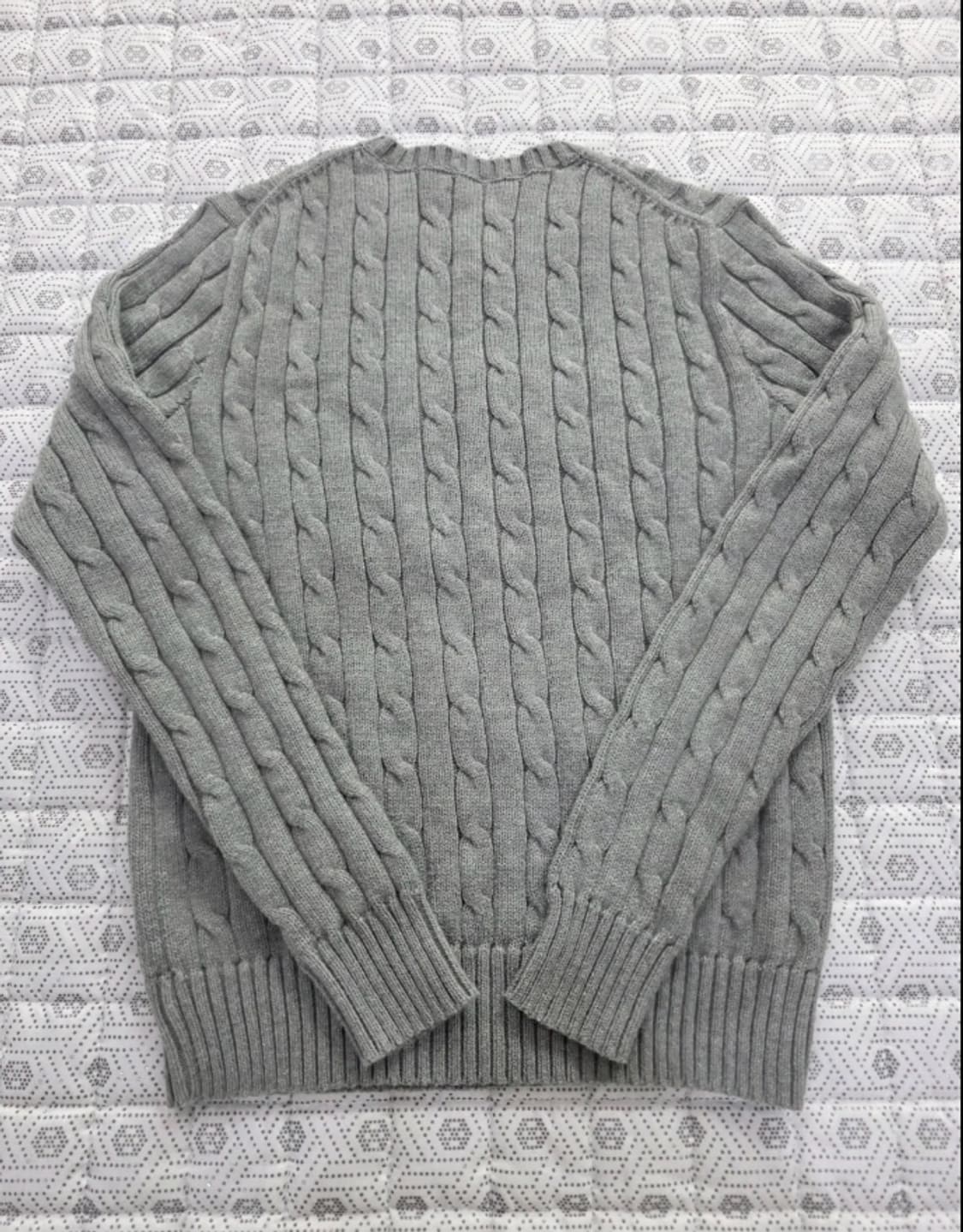 폴로 랄프로렌 케이블 니트 그레이 ~55 상품이미지3