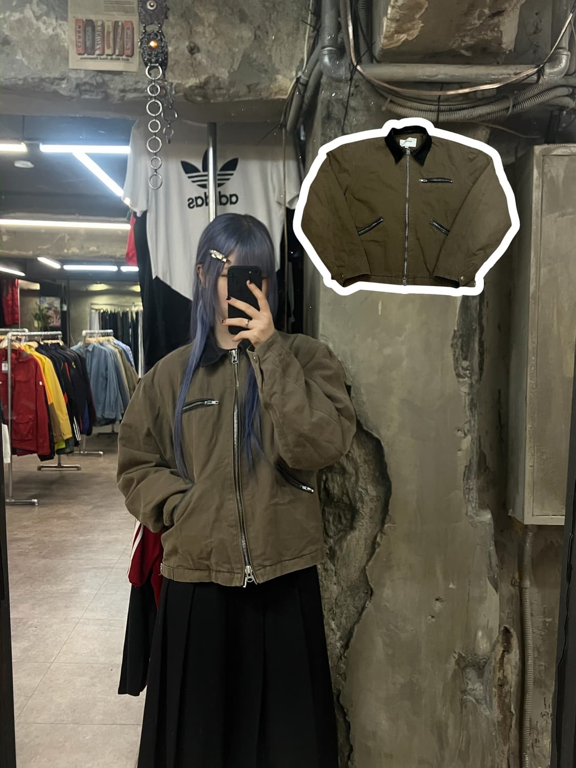 토니웩 카라 자켓 브라운 M  #csz2334 상품이미지1