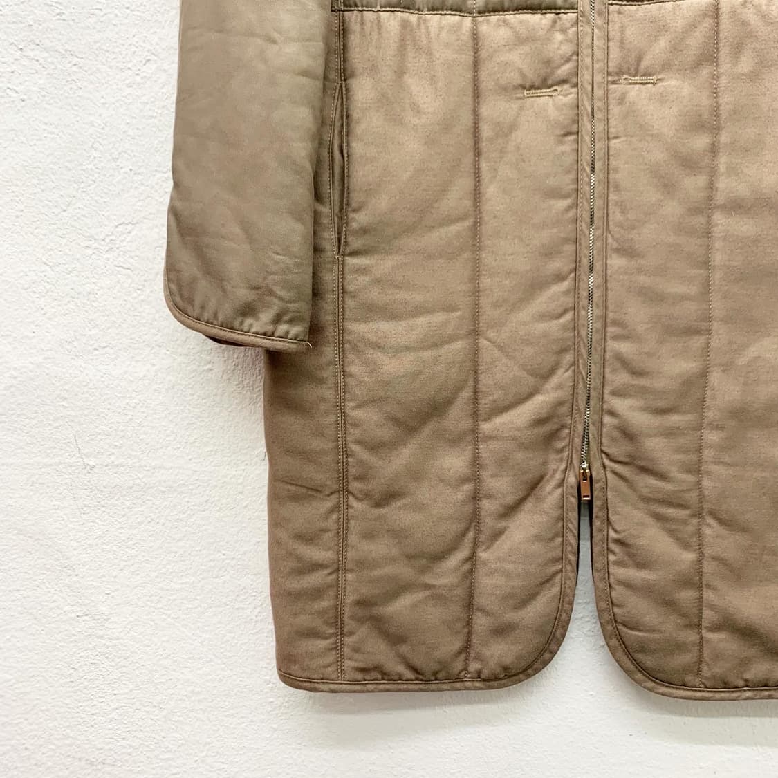 메종 마르지엘라 MM6 딥브라운 2WAY 퀄팅 롱 자켓 상품이미지5