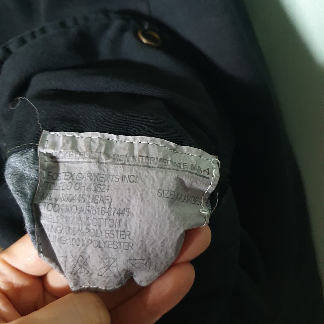 포스텍스 가먼츠 ma-1 항공자켓 XL 상품이미지7