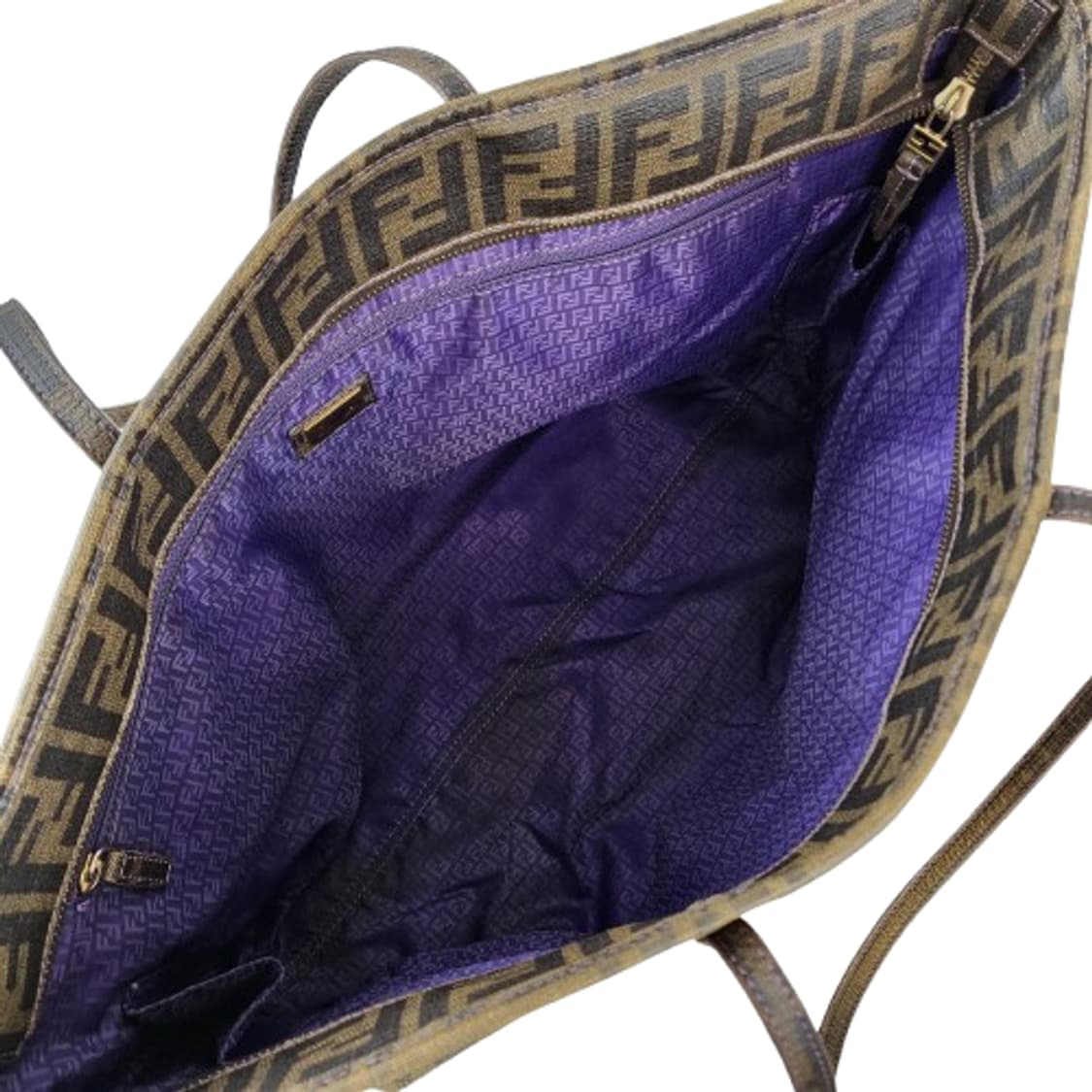 정품 펜디 주카 PVC 타바코브라운 스티치 쇼퍼백 상품이미지10