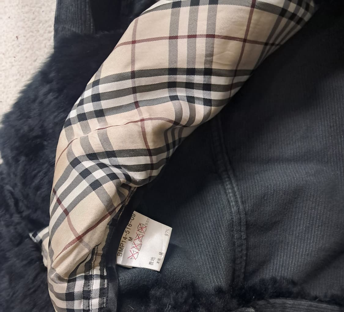 버버리블랙라벨 코듀로이 자켓 상품이미지5