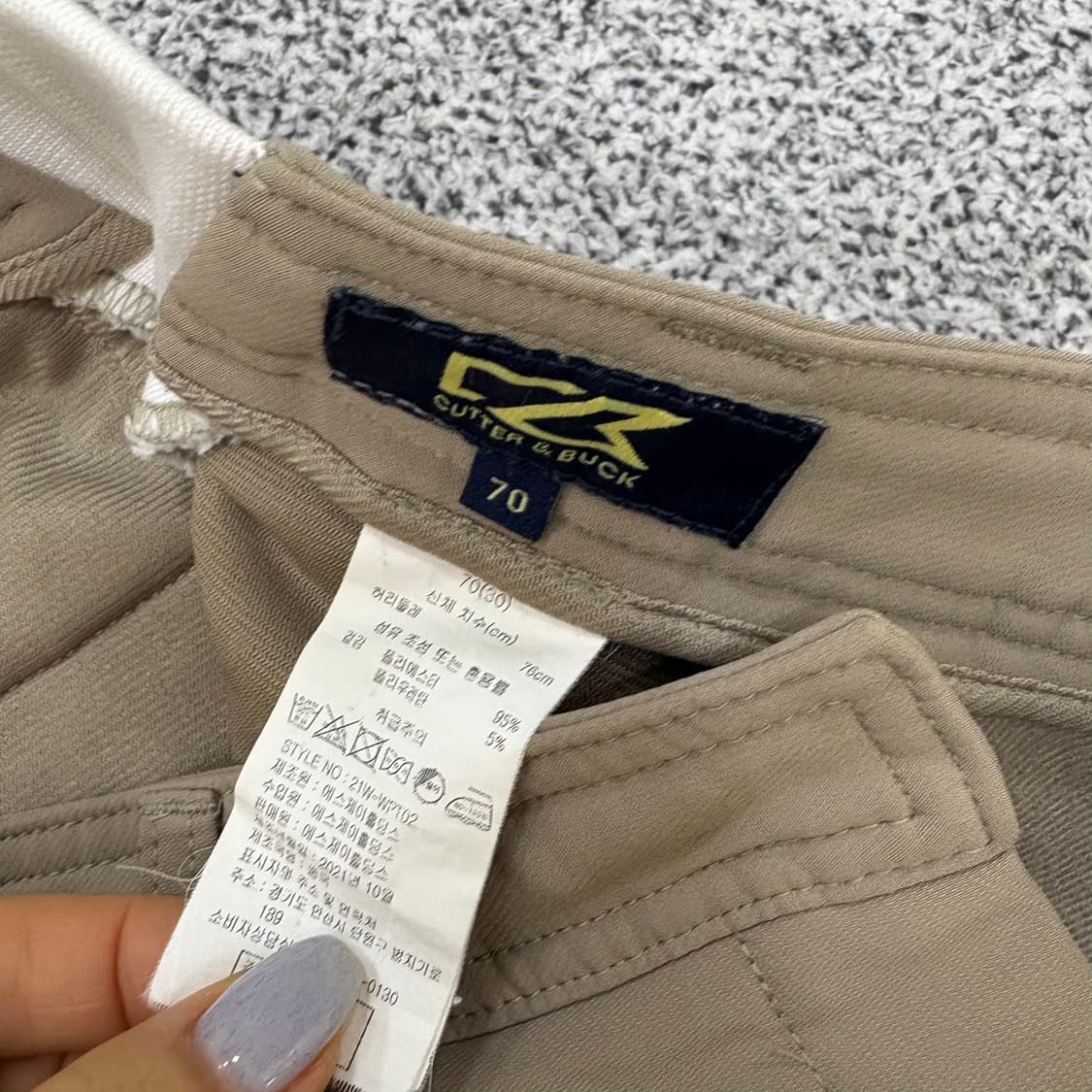 70 커터앤벅 기모 면바지 골프바지 0310J 상품이미지5