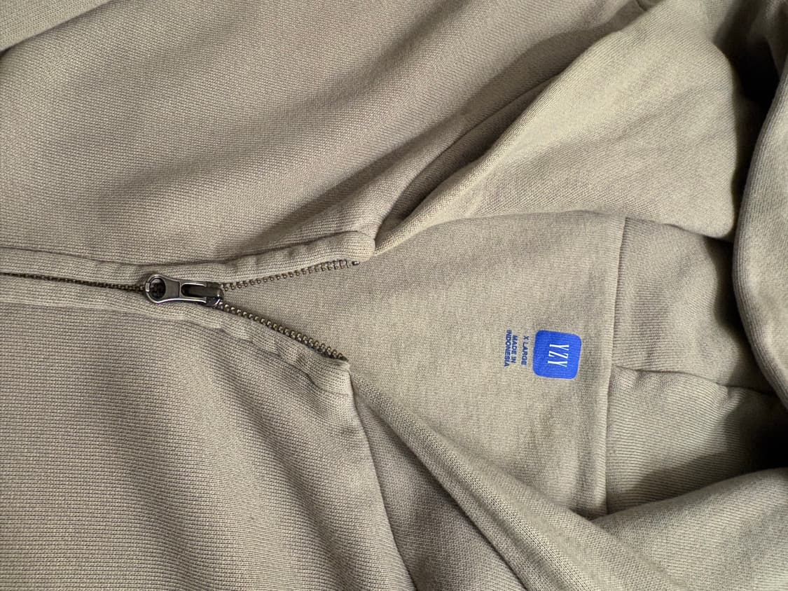 yeezy gap 더블레이어 후드집업 그레이 xl 상품이미지3