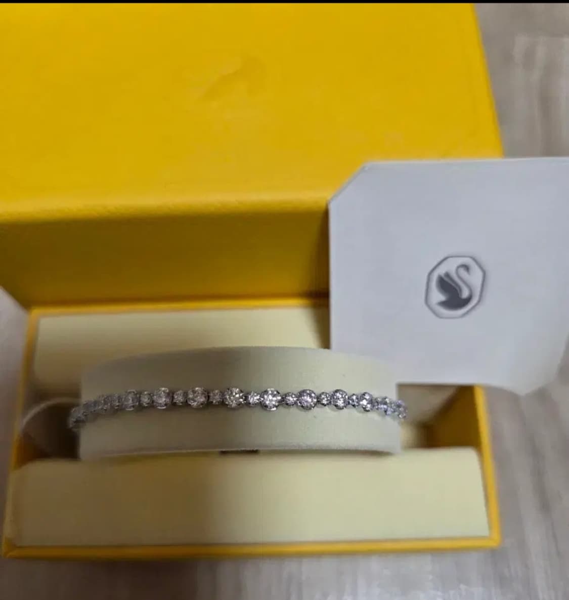새제품)신형 스와로브스키 매트릭스 테니스 팔찌 상품이미지7