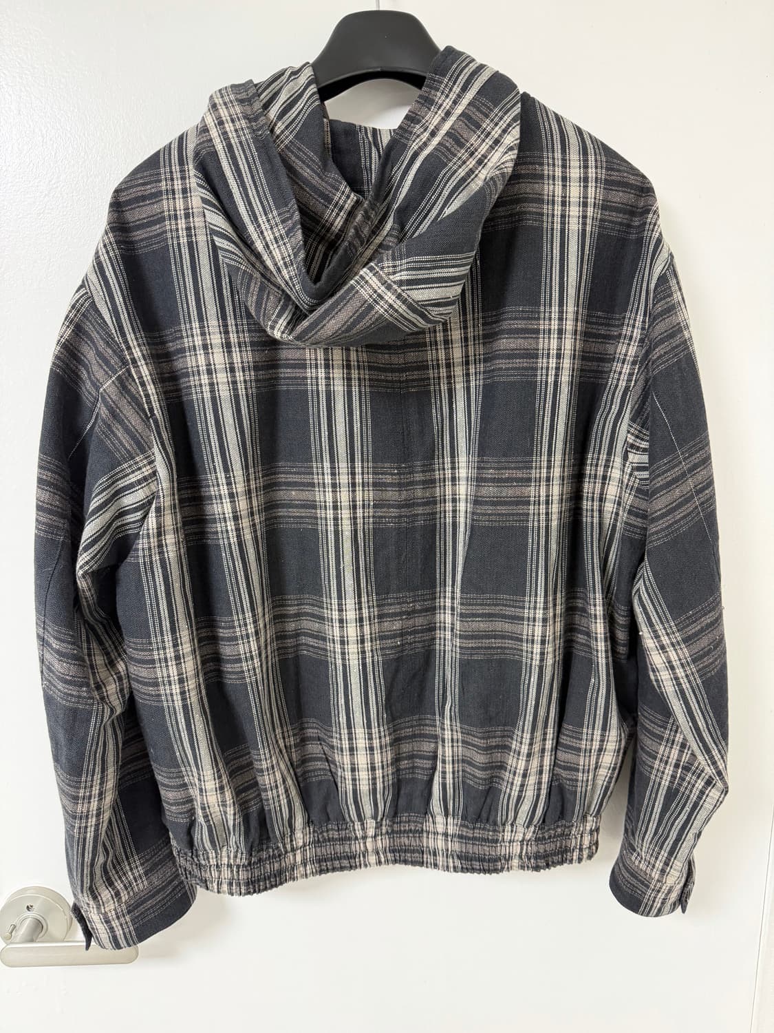 벨리에 후디드 집업 자켓 - 그레이 체크 05(105) 상품이미지2