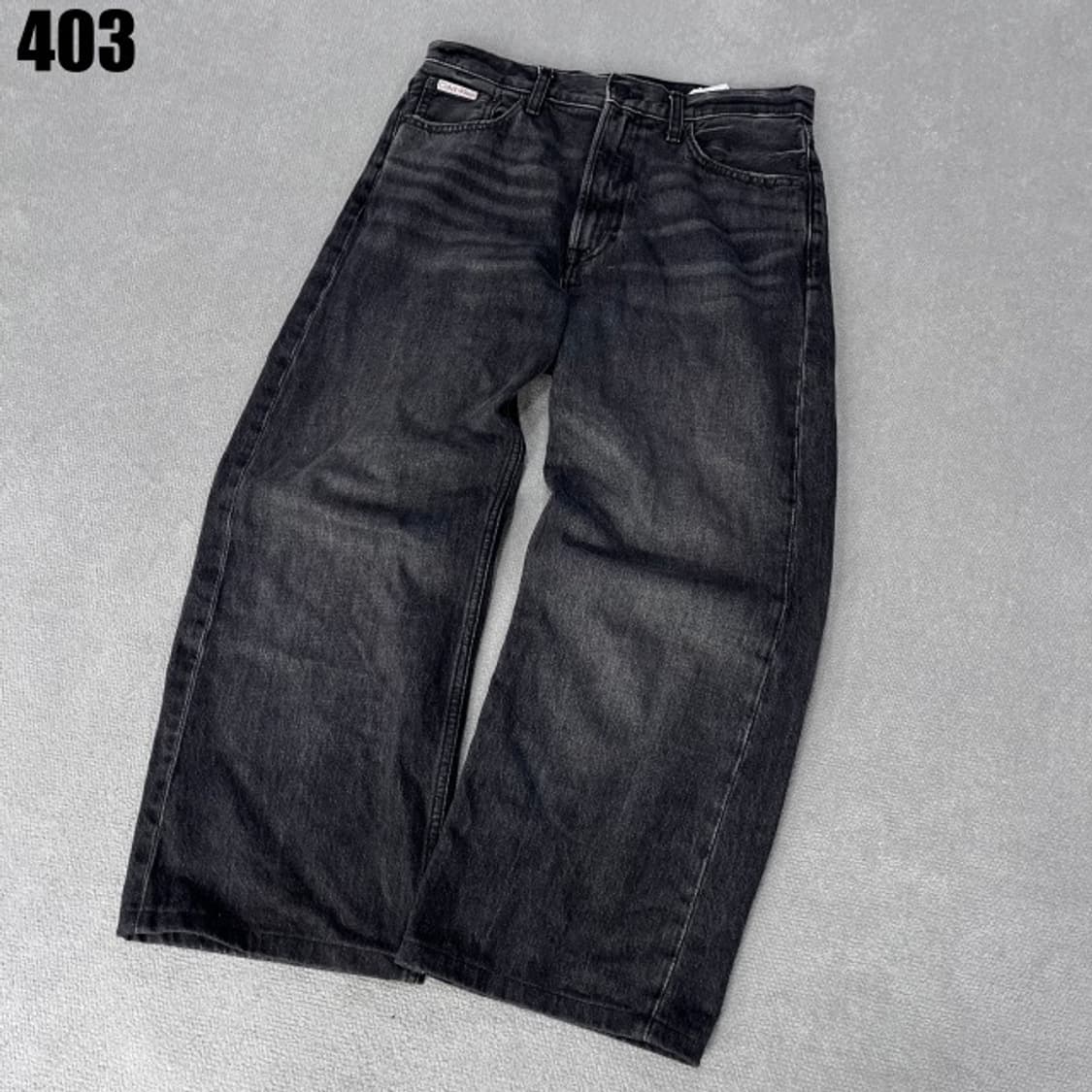 캘빈클라인 블랙 와이드 데님 상품이미지1
