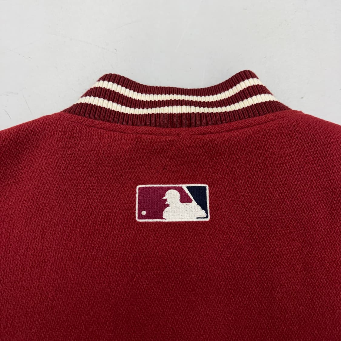 WWS MLB 90s 양키스 소가죽 모직 울 바시티 자켓 상품이미지5