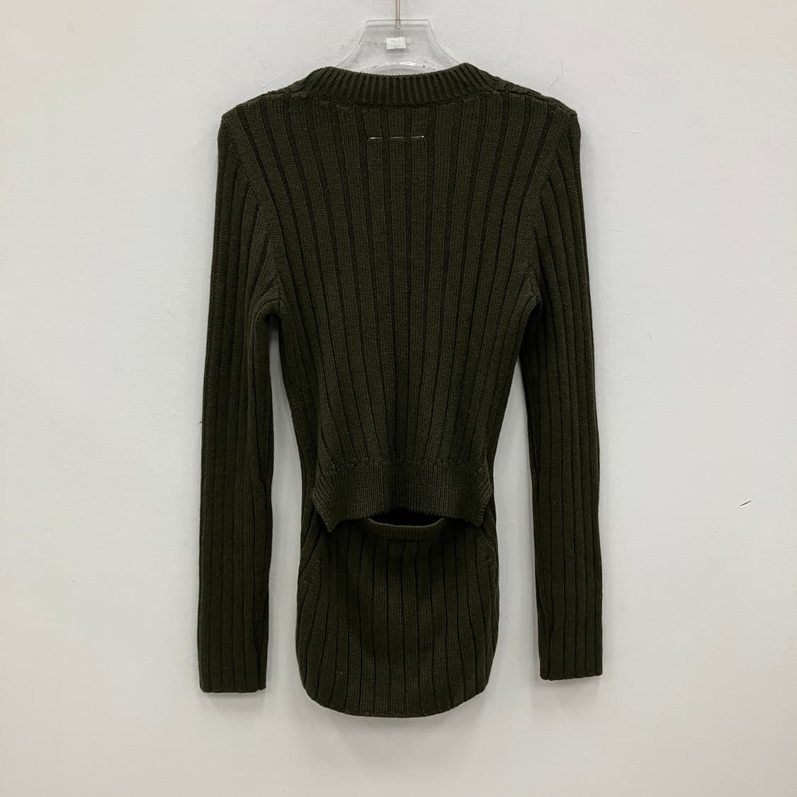 MM6 메종 마르지엘라 카키 리브드 니트 스웨터 XL 상품이미지2