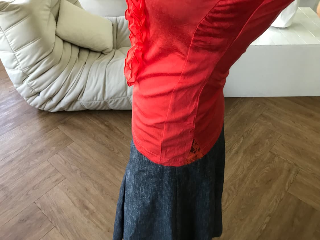 vintage ruffle lace top 상품이미지6