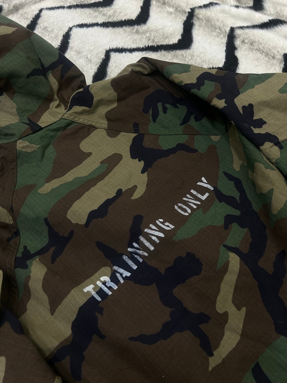 [실측XL]U.S Army 케미칼 립스탑 우드랜드 후드자켓 상품이미지1