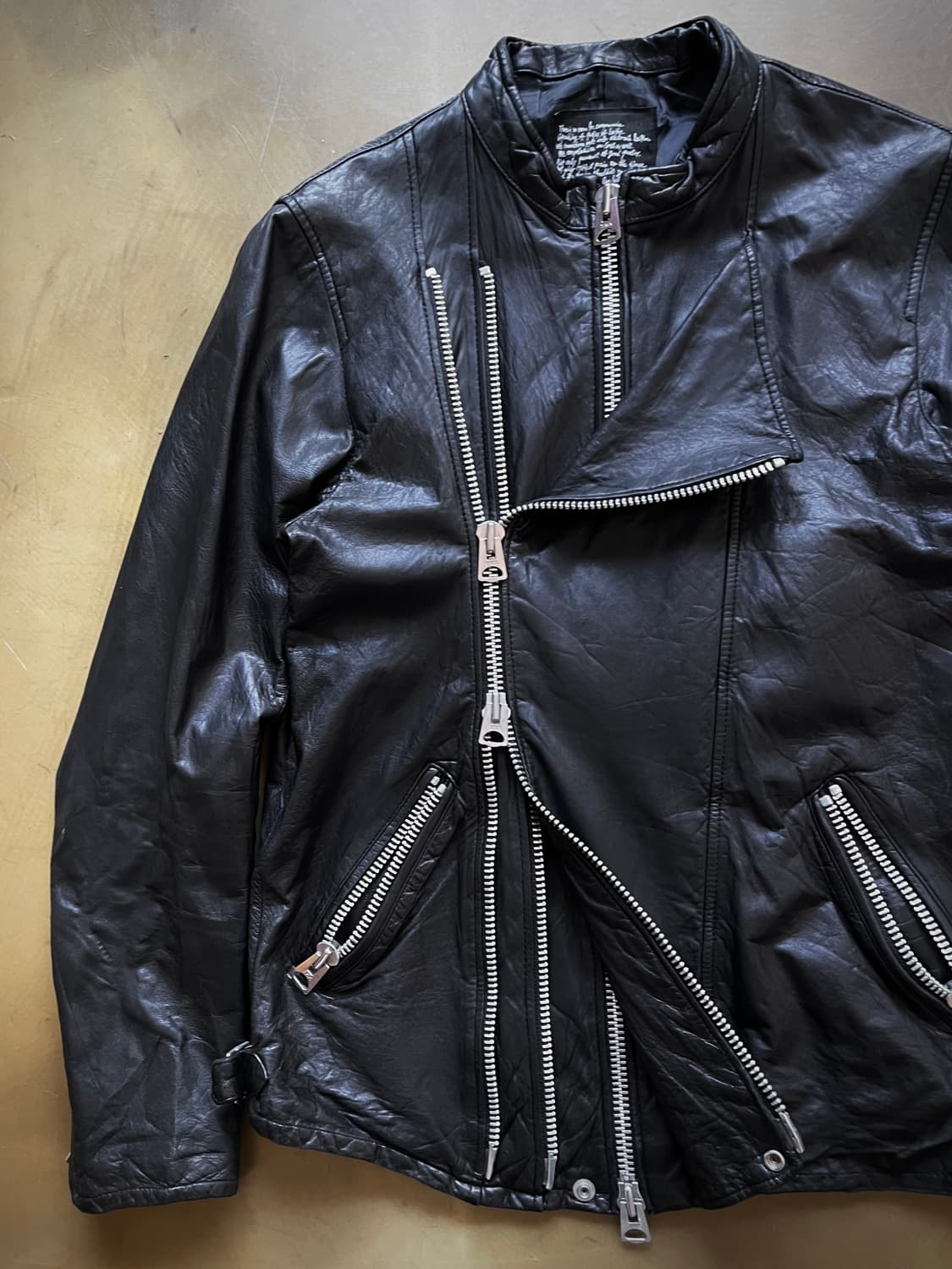 Nano•Universe Multi Zip Leather Jacket 상품이미지5