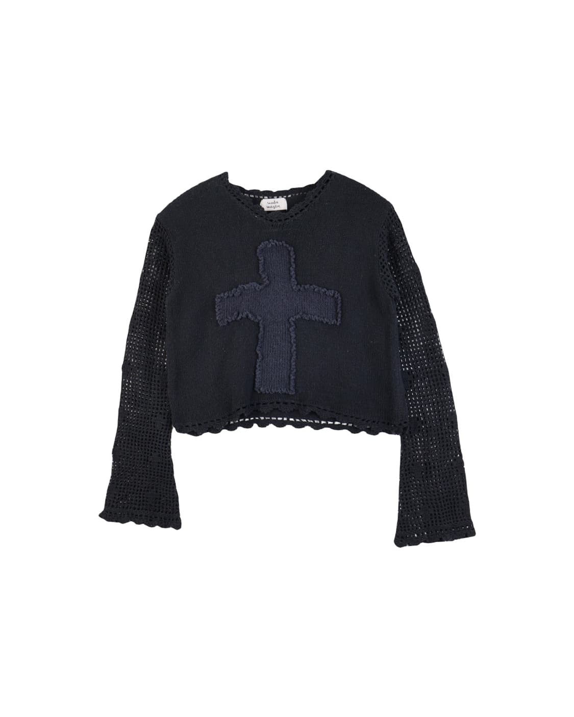Moda Acrylic Y2k Cross Sweaters 상품이미지5