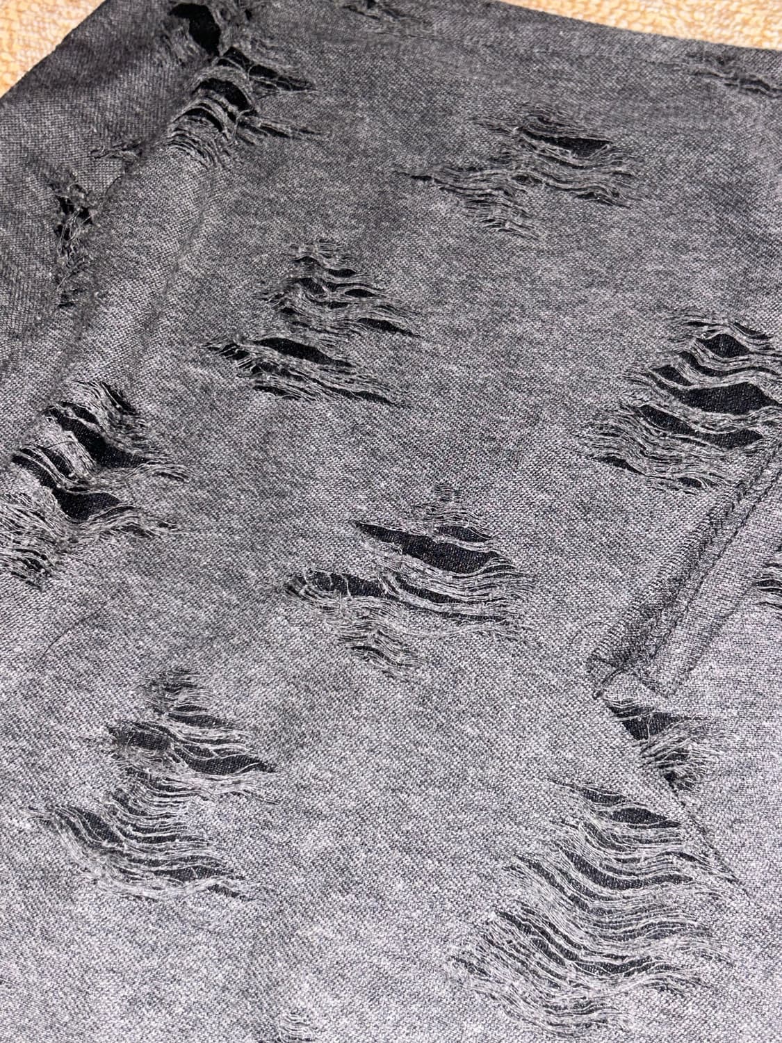 데미지 디테일 그런지무드 빈티지 멀티스커트 상품이미지4