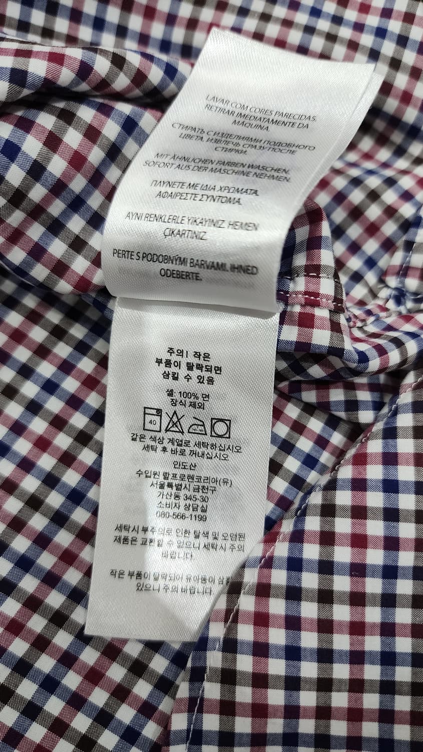 폴로 랄프로렌 클래식핏 잔 체크 셔츠 L 상품이미지5