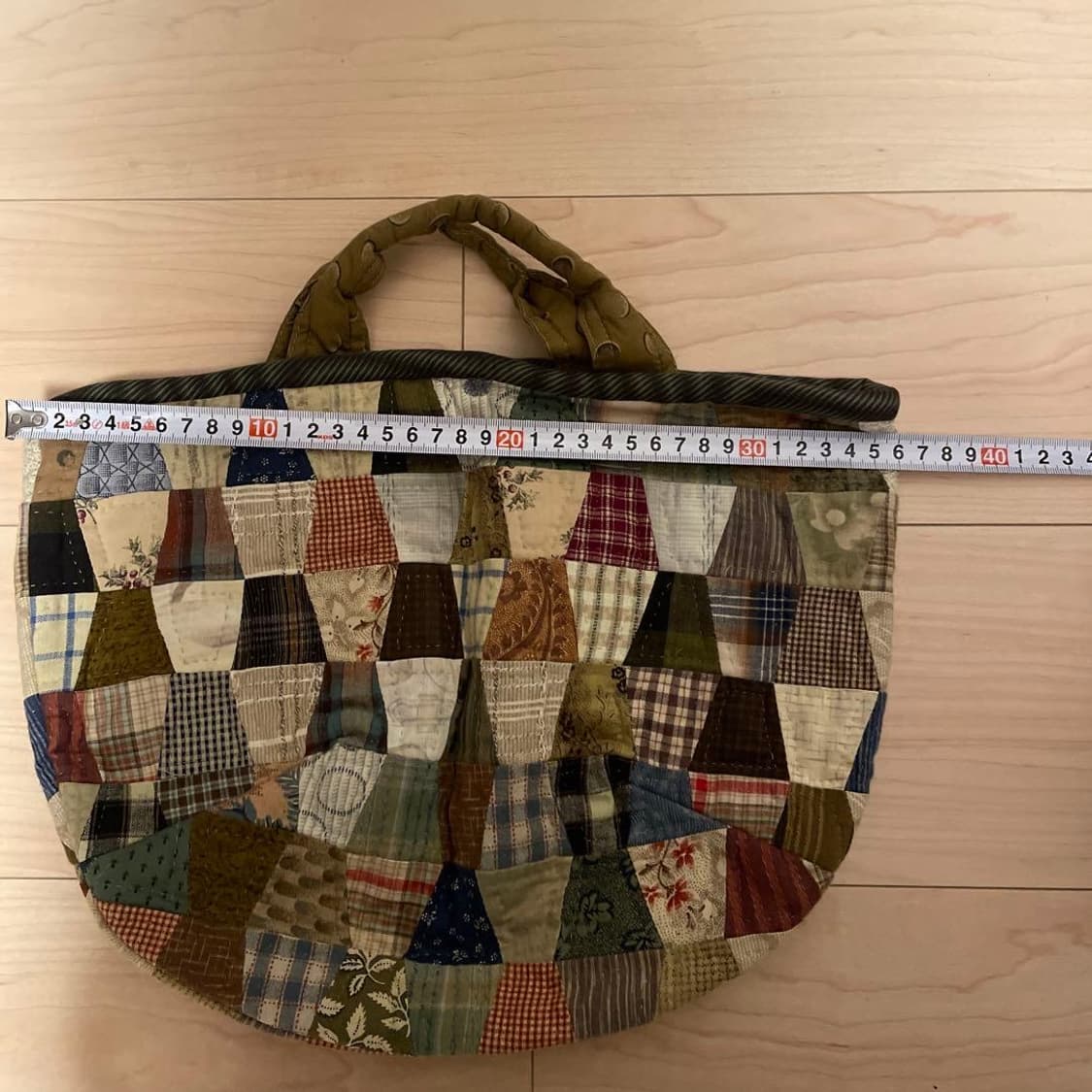 90s 빈티지 패치워크 토트백 가방 상품이미지5
