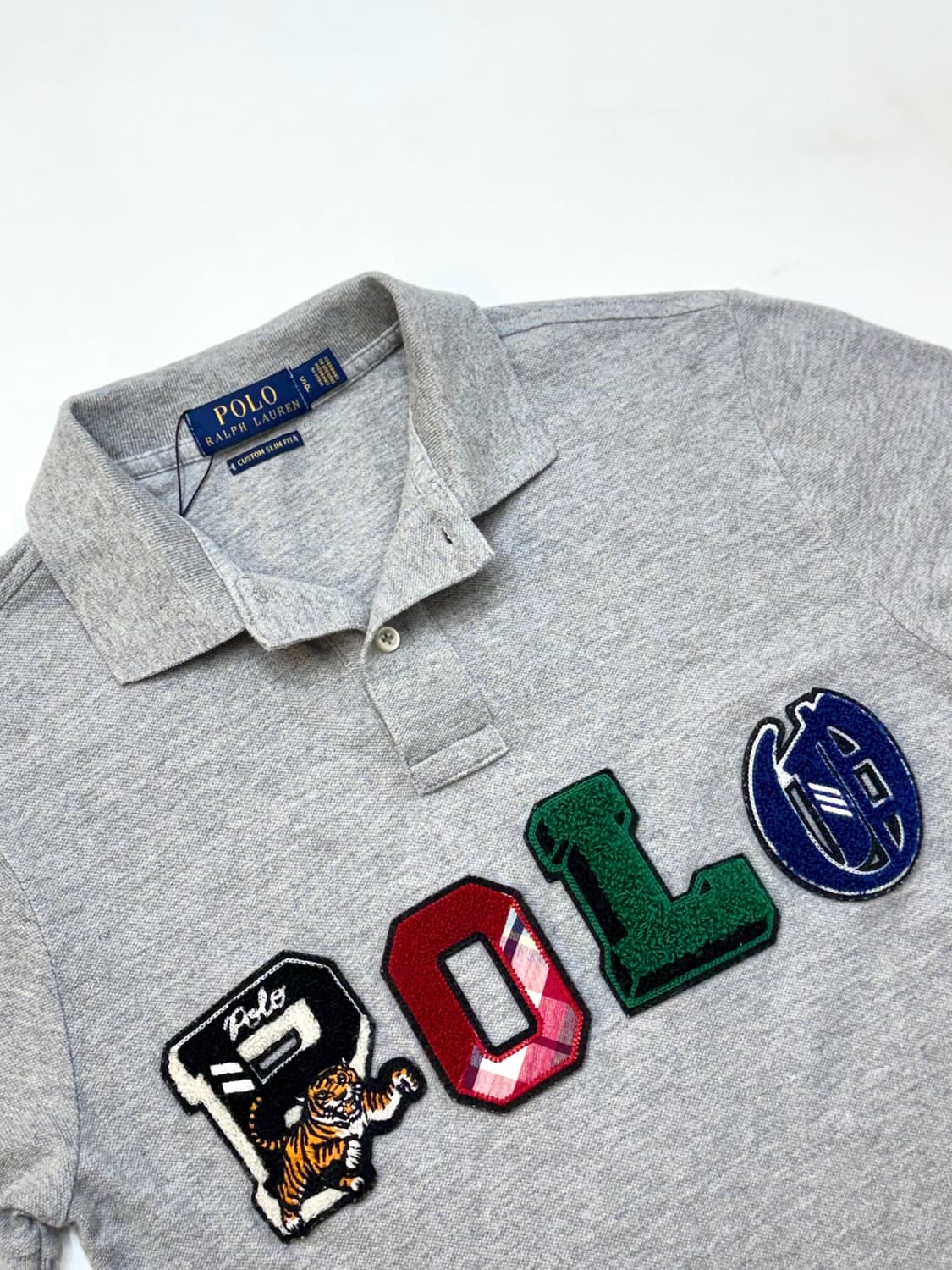 Polo 폴로 랄프로렌 타이거 패치 엠보 로고 PK 카라 반팔 티셔츠 상품이미지3