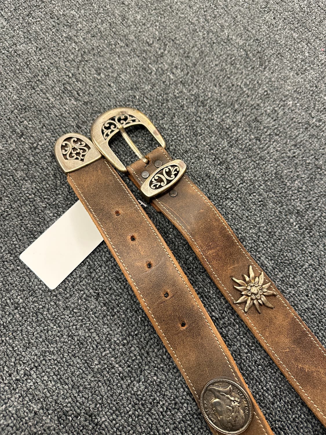 빈티지 웨스턴 가죽벨트 상품이미지3