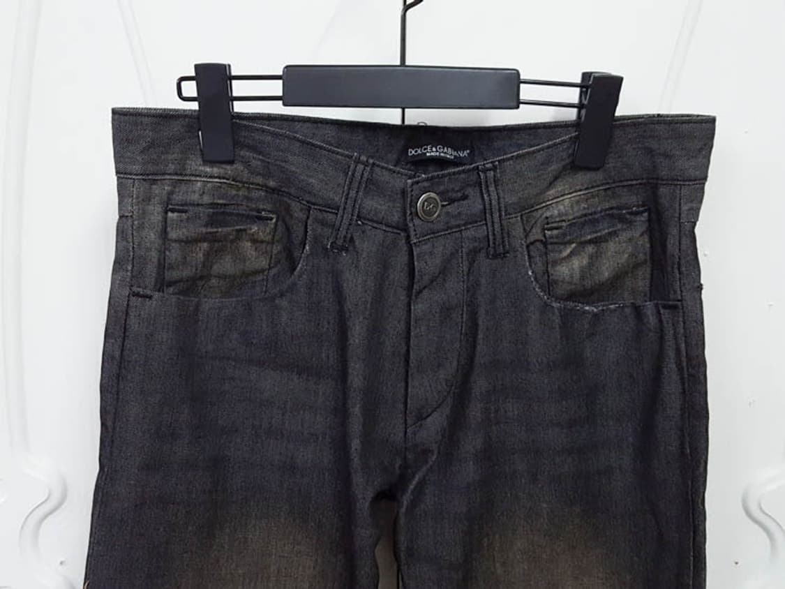 돌체앤가바나 남성 워싱 블랙진 31 상품이미지2