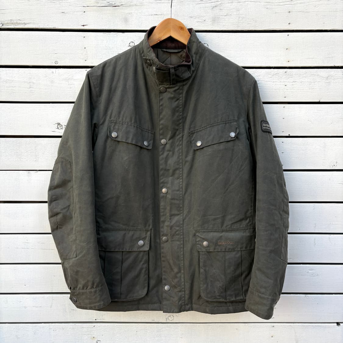 Barbour 바버 인터네셔널 듀크 퀼팅 왁스 자켓 상품이미지2