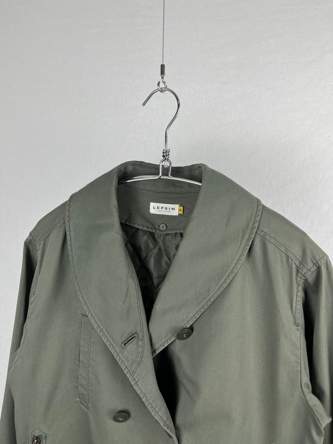 Vintage 코튼 카키컬러 밀리터리 자켓 상품이미지2