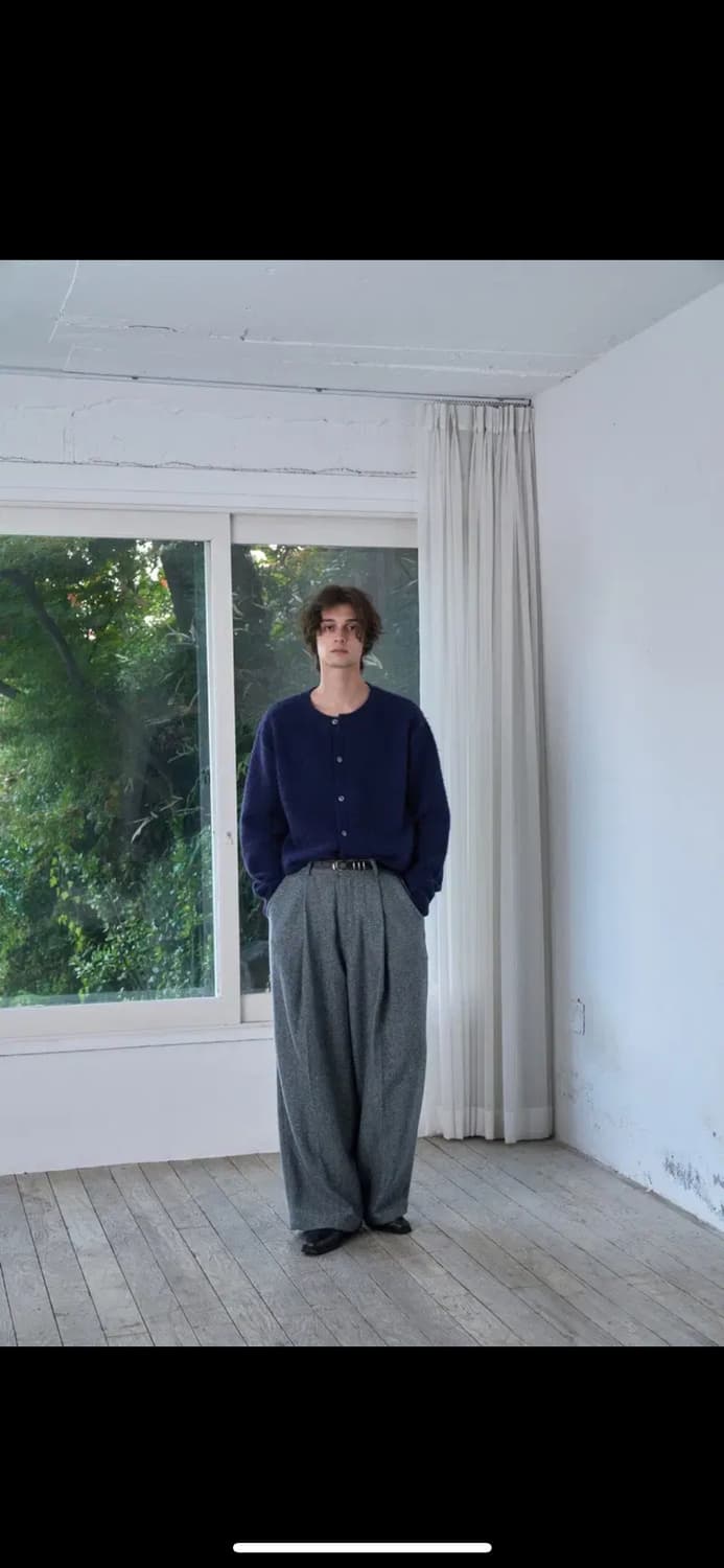 웨이비니스 모헤어 가디건 네이비 상품이미지2