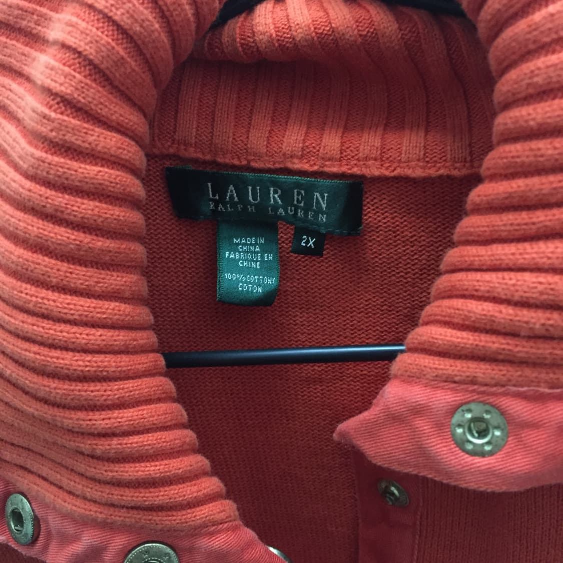 Polo 폴로랄프로렌 오렌지 하이넥 버튼 니트 상품이미지4