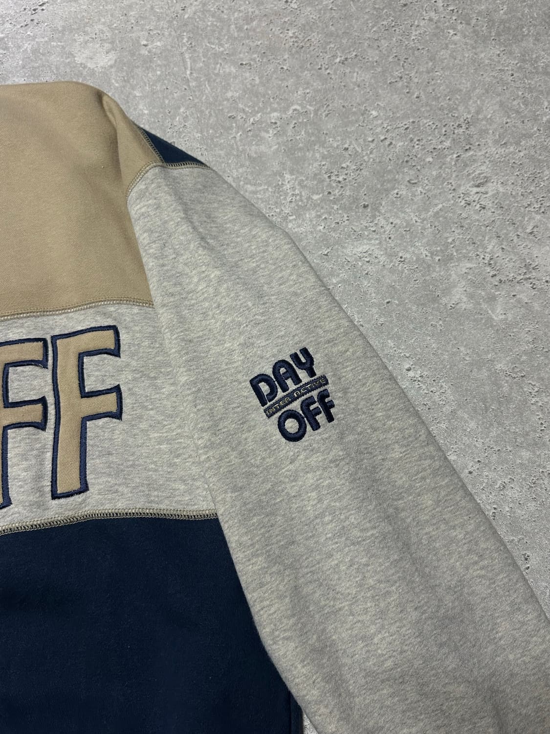 DAY OFF 빅로고 블록패턴 일본 빈티지 맨투맨  상품이미지3