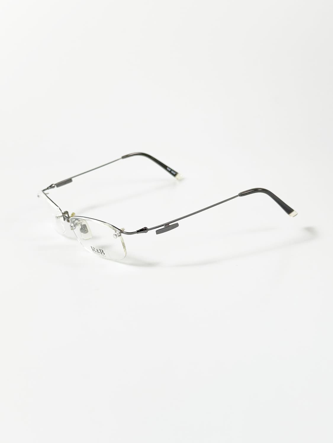 R&B Eyewear 무테 스퀘어 메탈 프레임 빈티지 안경 상품이미지3