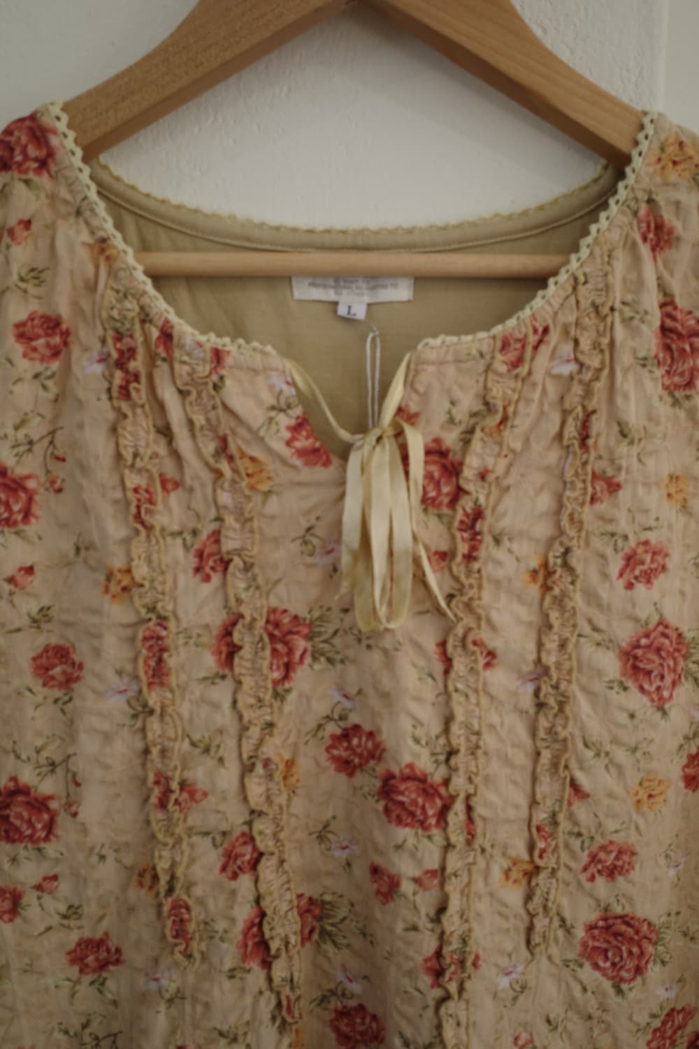 꽃 프릴 블라우스 상품이미지9