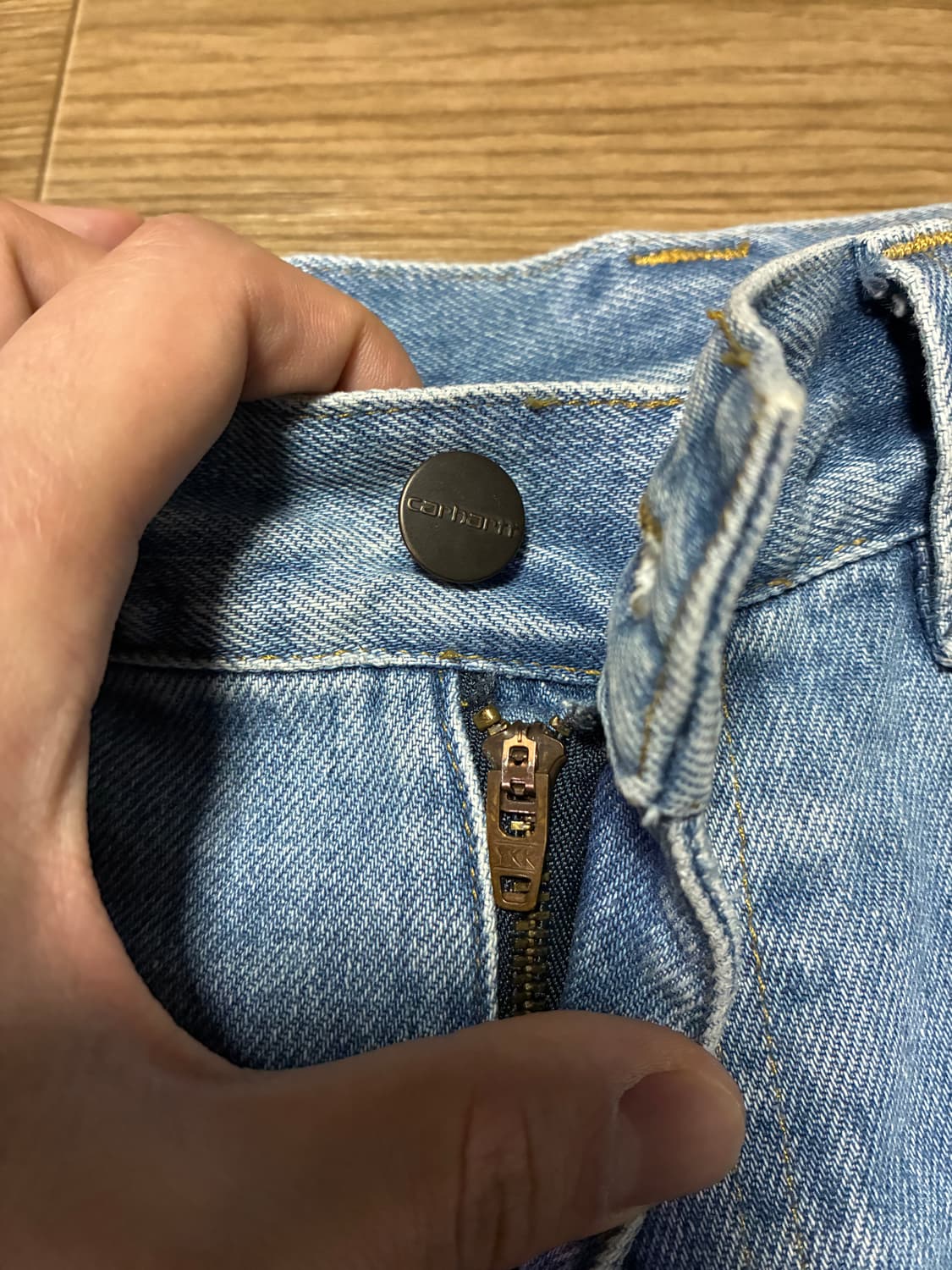 S/32) 칼하트 wip 브랜든 쇼츠 데님 반바지 상품이미지4