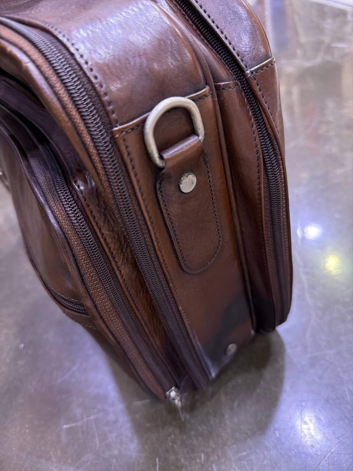 BOSCA 보스카 말가죽 빈티지 브라운 브리프케이스 서류가방 상품이미지5