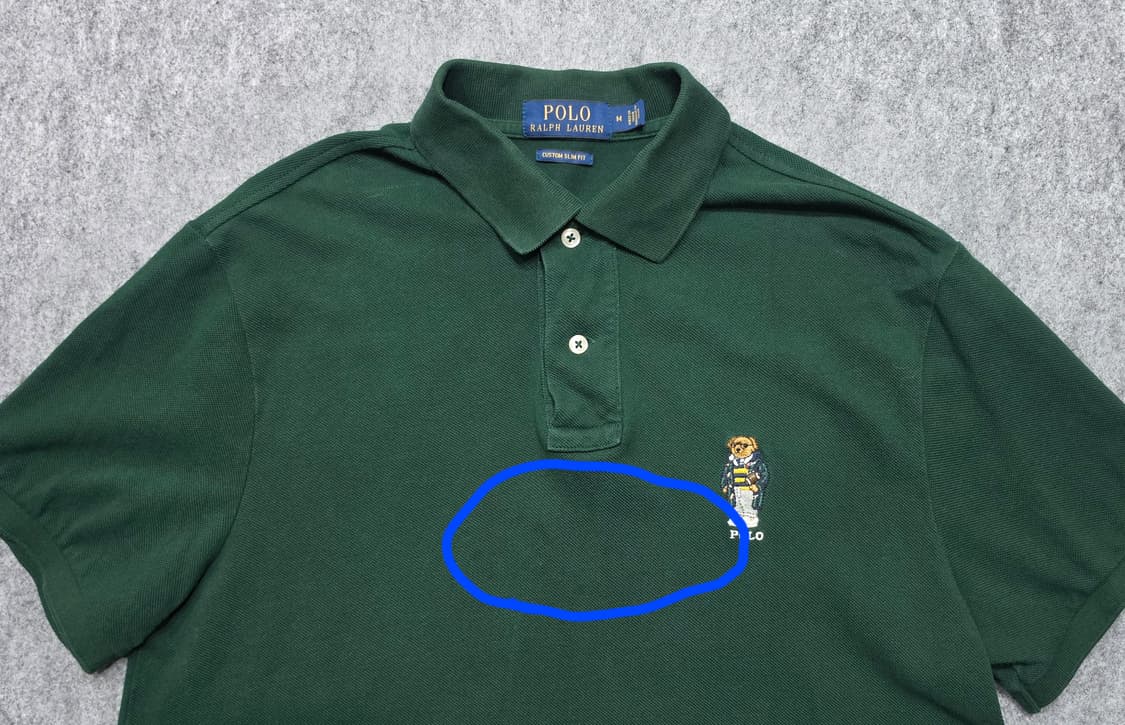 폴로 랄프로렌 곰돌이 베어 pk 반팔티 반팔카라티 커스텀 슬림핏 M 상품이미지3