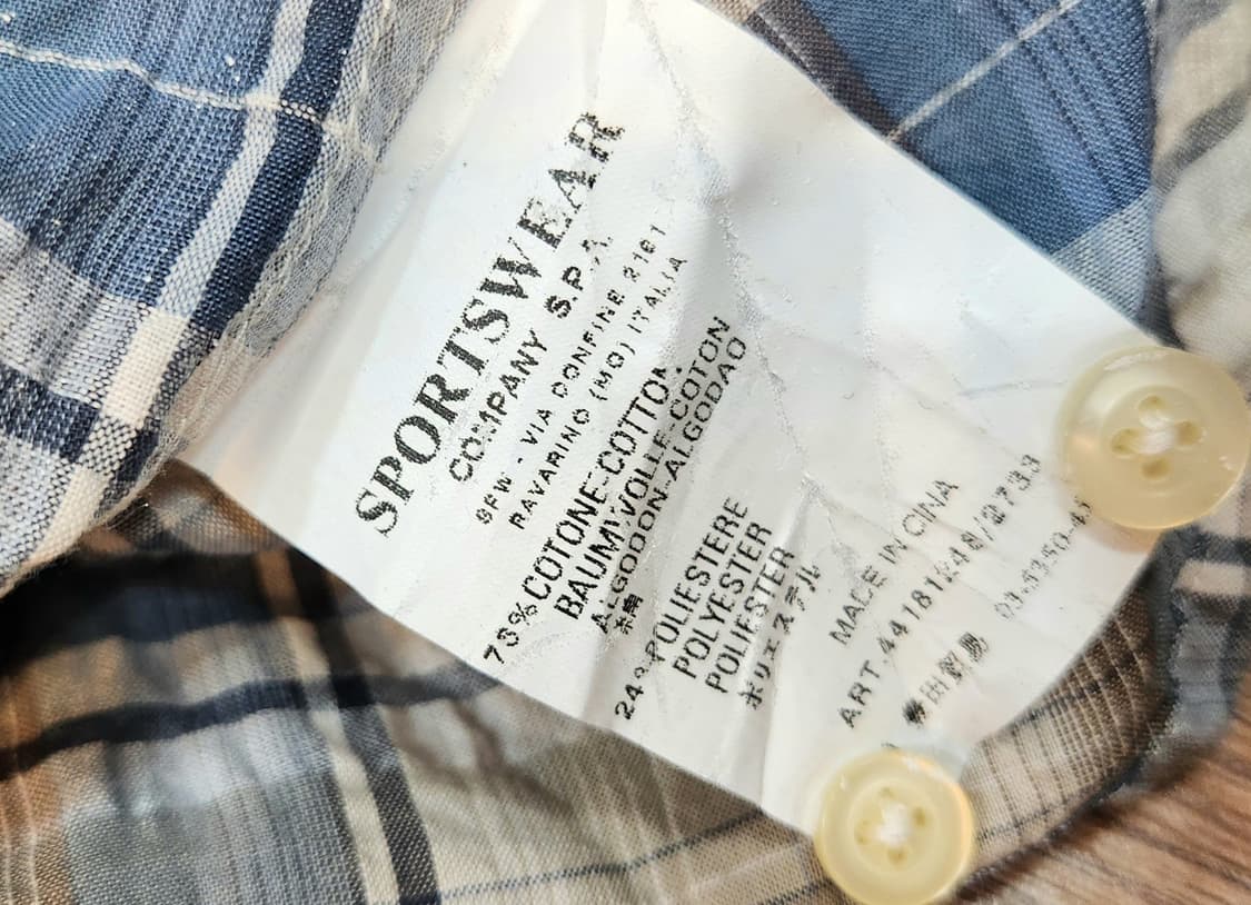 CP 컴퍼니 블루 체크 셔츠 상품이미지9