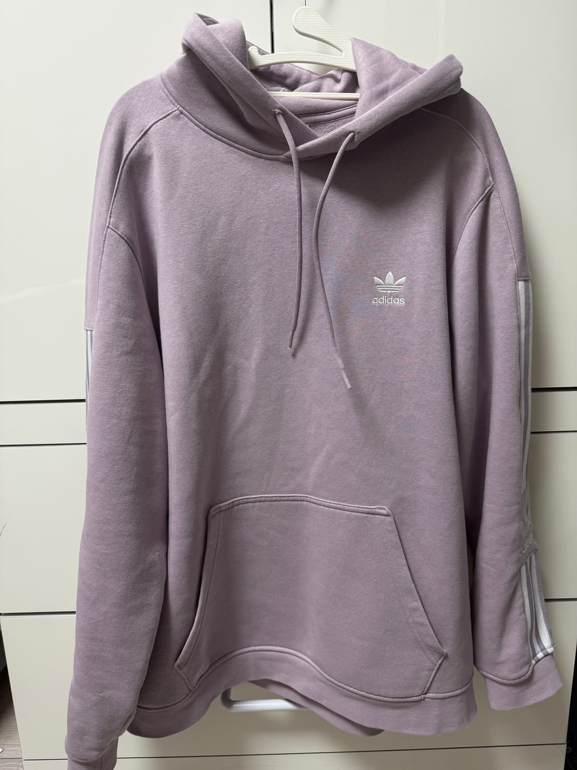 아디다스 빈티지 후드티 연보라 상품이미지1