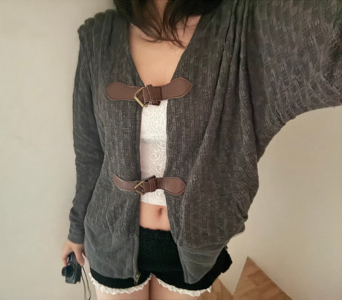 vintage buckle cardigan 상품이미지1