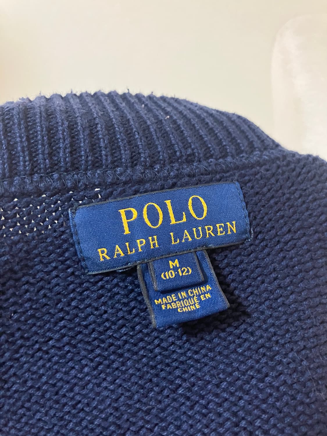폴로랄프로렌 빅포니 니트 집업 가디건 키즈 M 상품이미지5