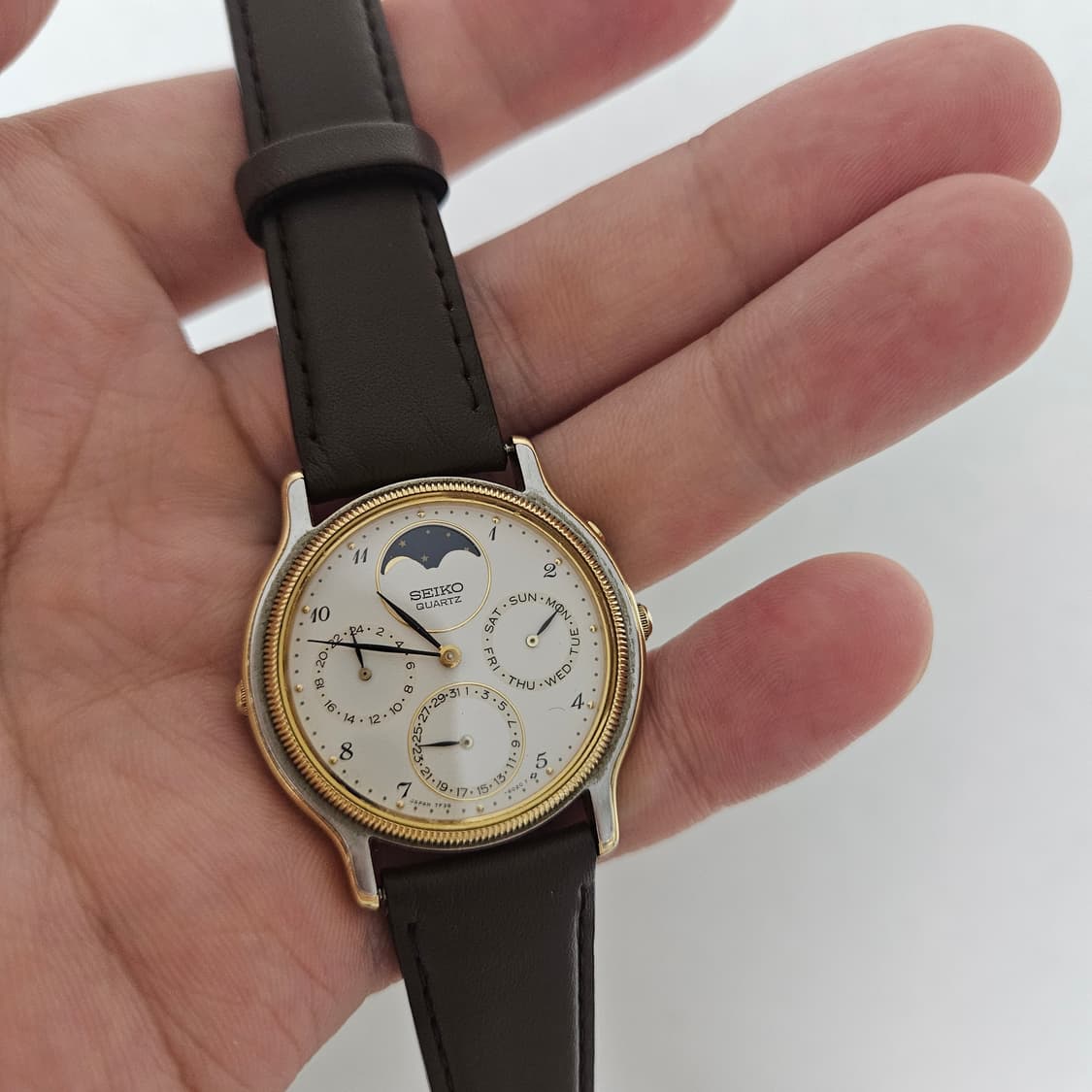 90s Seiko Moonphase Quartz 시계 세이코 문페이즈 상품이미지8