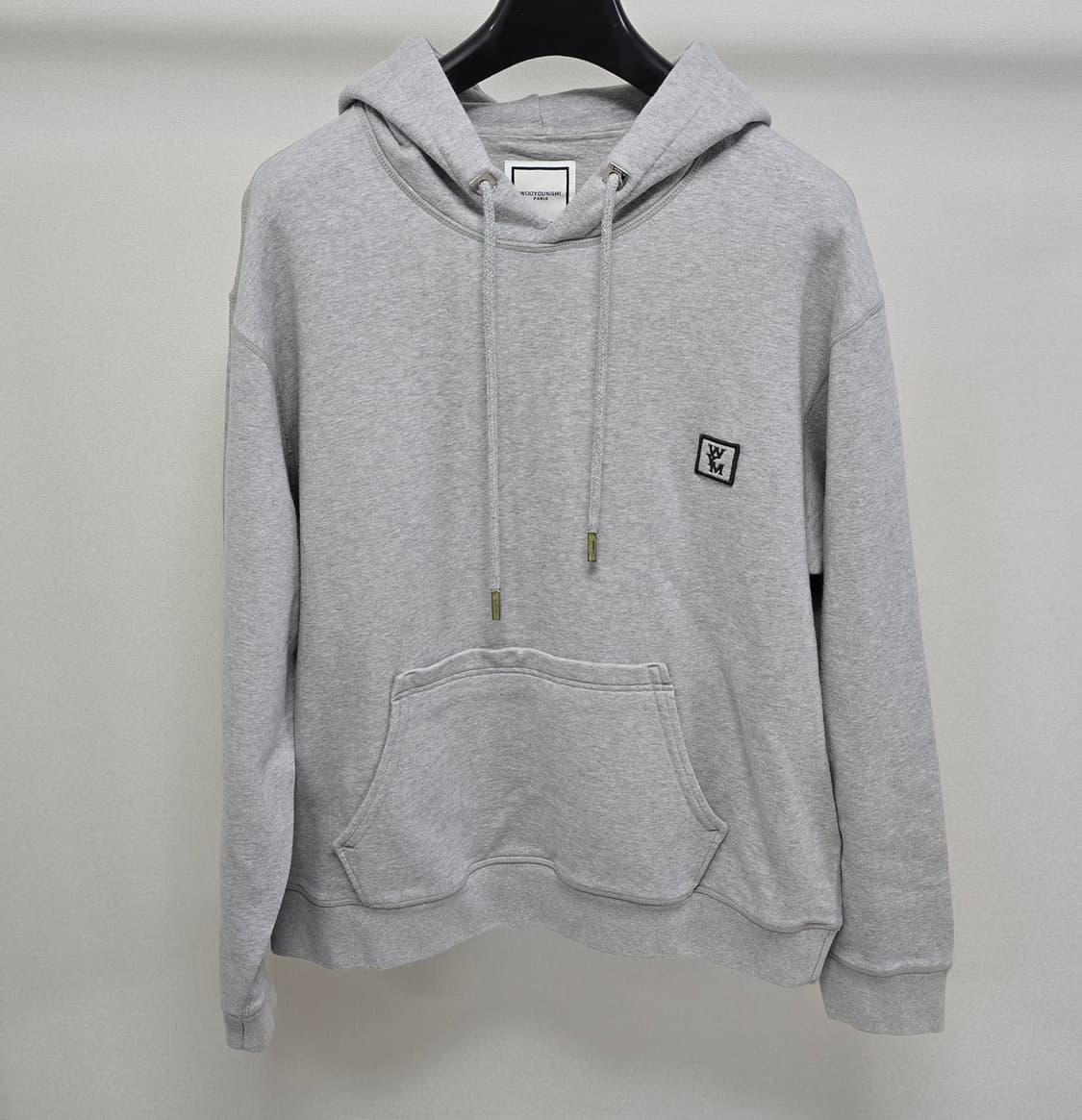 23ss 우영미 백로고 후드티 50사이즈 105 판매 상품이미지1